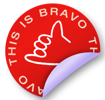 Stickers creativos revisados por Bravo Studio.